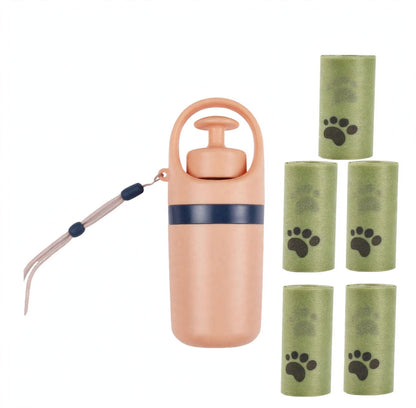 Portable Dog Poop Scooper with Built-In Bag Dispenser